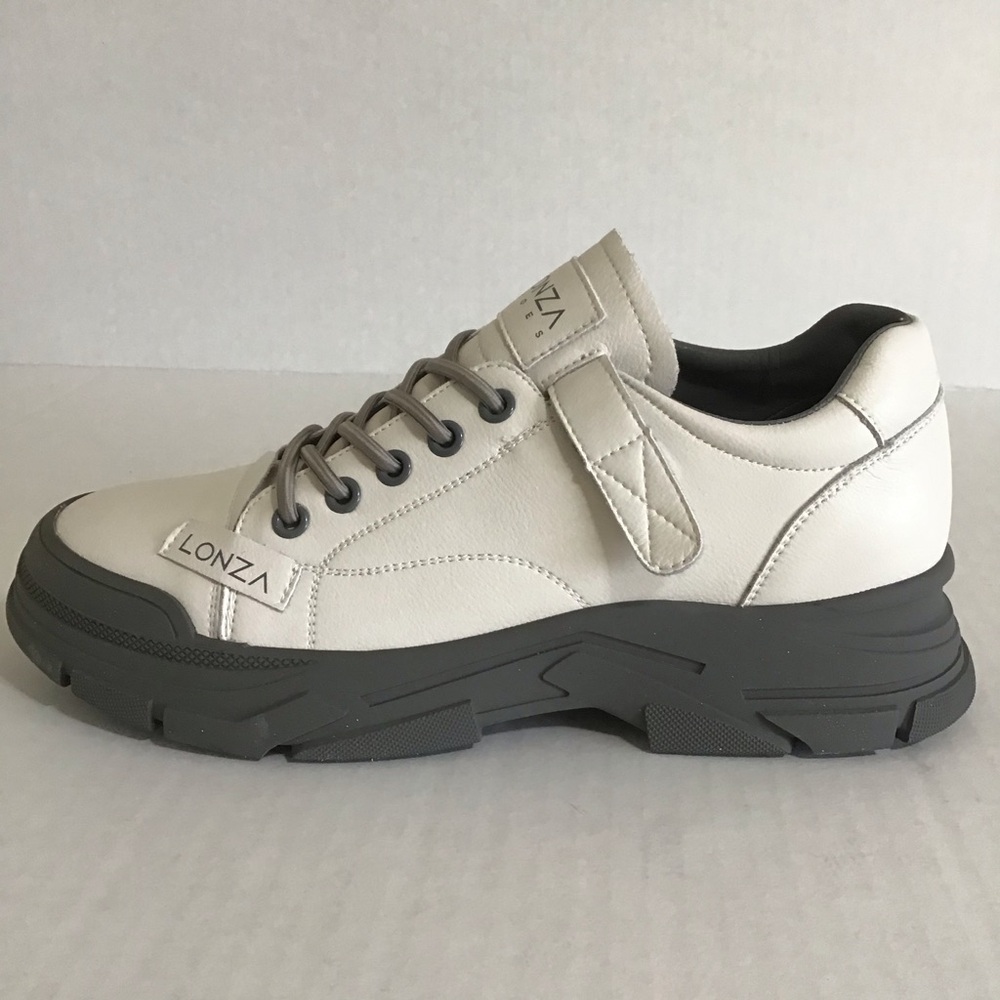 Women’s Leather Sneakers | Lonza Kairos Grey | Size 10 (42)